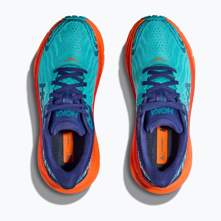 Women's running shoes HOKA Challenger ATR 7 ceramic/vibrant orange 11