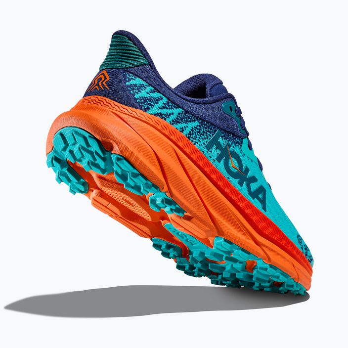 Women's running shoes HOKA Challenger ATR 7 ceramic/vibrant orange 12