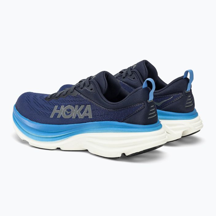HOKA Bondi 8 men's running shoes navy blue 1123202-OSAA 3