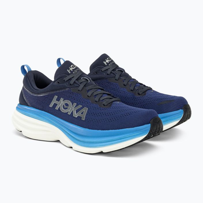 HOKA Bondi 8 men's running shoes navy blue 1123202-OSAA 4