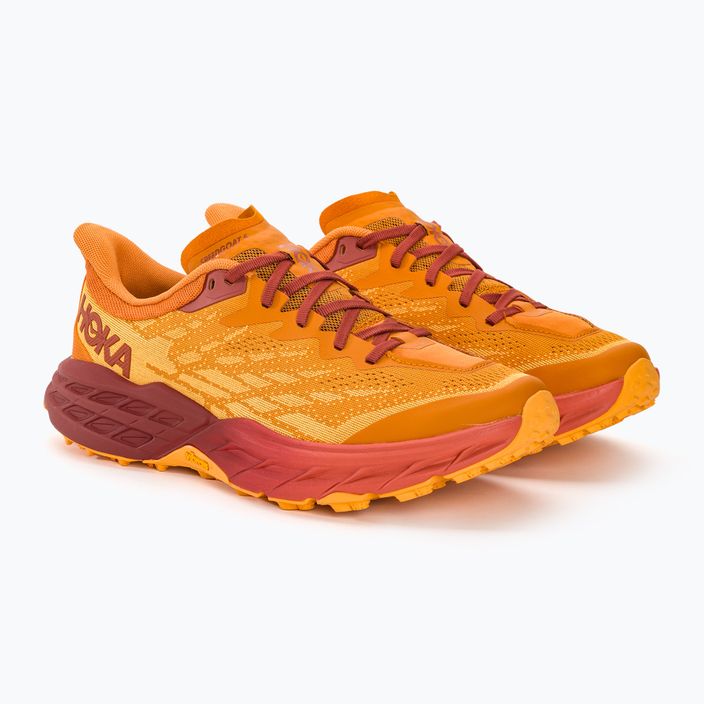 Men's running shoes HOKA Speedgoat 5 amber haze/sherbet 4