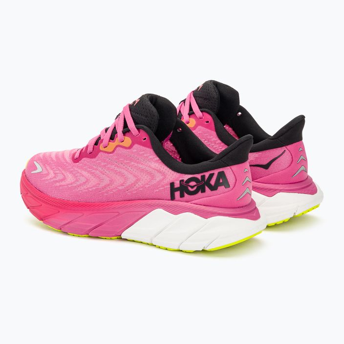 Women's running shoes HOKA Arahi 6 strawberry/black 3
