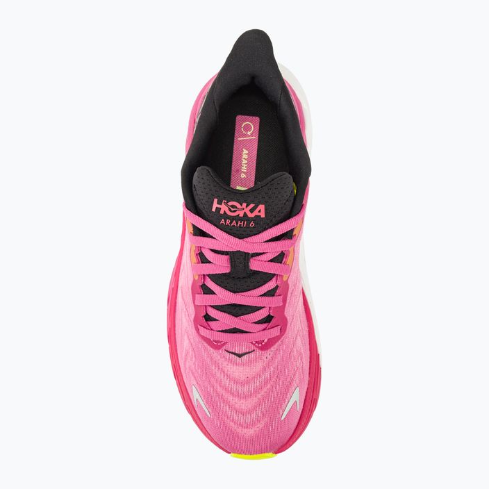 Women's running shoes HOKA Arahi 6 strawberry/black 6