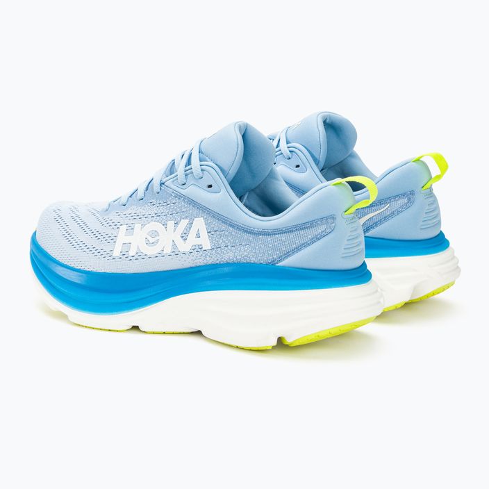 Men's running shoes HOKA Bondi 8 airy blue/diva blue 4