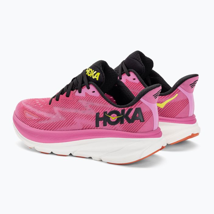 Women's running shoes HOKA Clifton 9 raspberry/strawberry 3