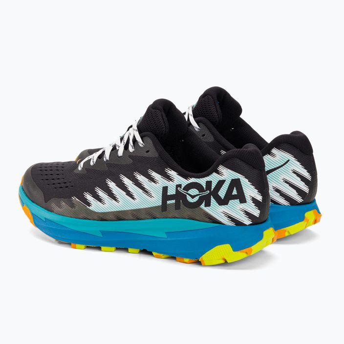 Men's running shoes HOKA Torrent 3 black/diva blue 3