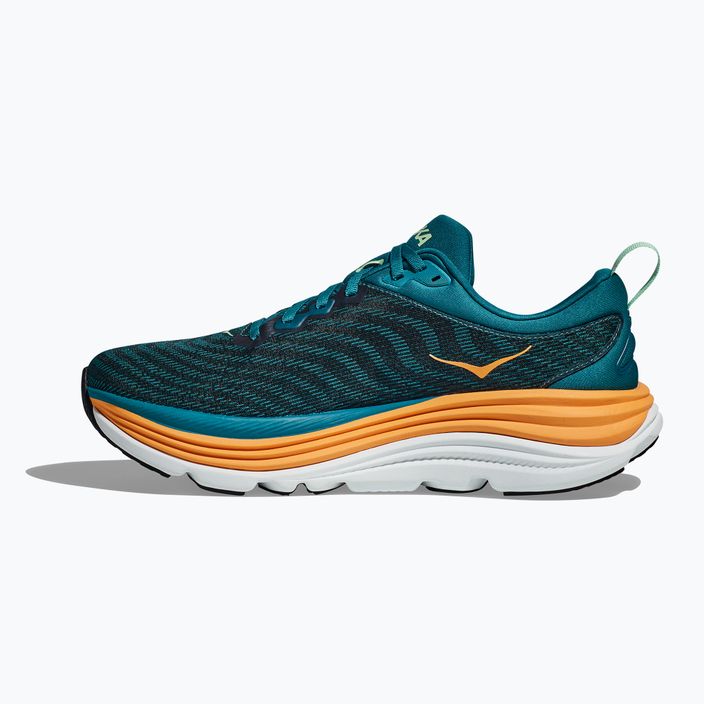 HOKA men's running shoes Gaviota 5 deep lagoon/sherbet 3