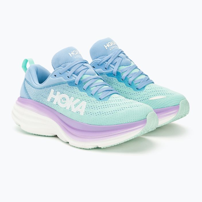 Women's running shoes HOKA Bondi 8 airy blue/sunlit ocean 4
