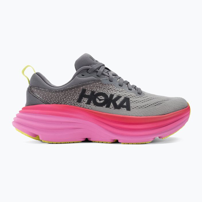 Women's running shoes HOKA Bondi 8 castlerock/strawberry 2