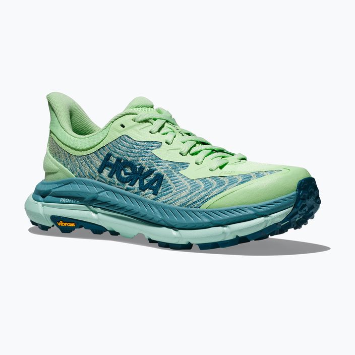Women's running shoes HOKA Mafate Speed 4 lime glow/ocean mist 11