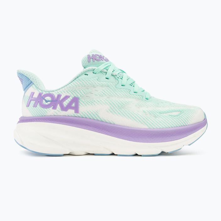 Women's running shoes HOKA Clifton 9 Wide sunlit ocean/lilac mist 2