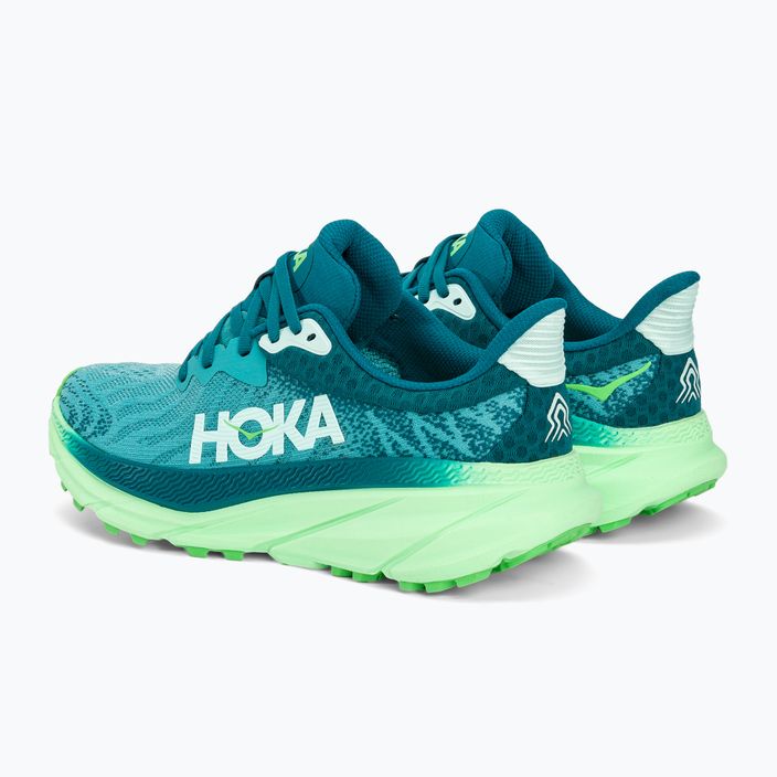 Women's running shoes HOKA Challenger ATR 7 ocean mist/lime glow 3