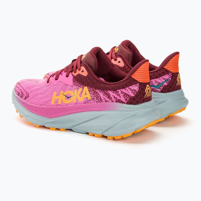 Women's running shoes HOKA Challenger ATR 7 strawberry/cabernet 3