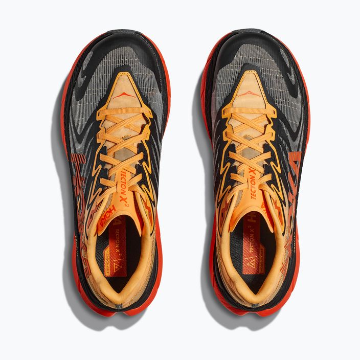 Men's running shoes HOKA Tecton X 2 black/flame 15