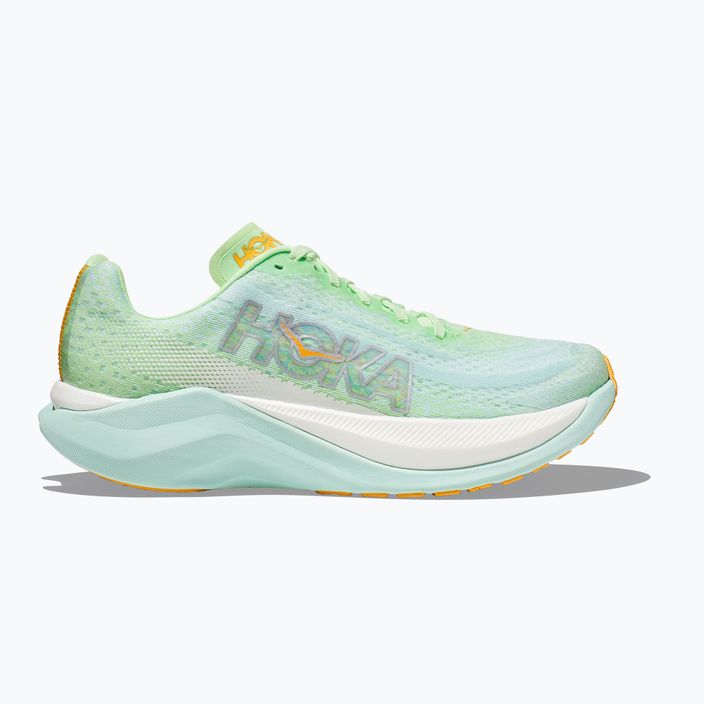 Women's running shoes HOKA Mach X lime glow/sunlit ocean 12