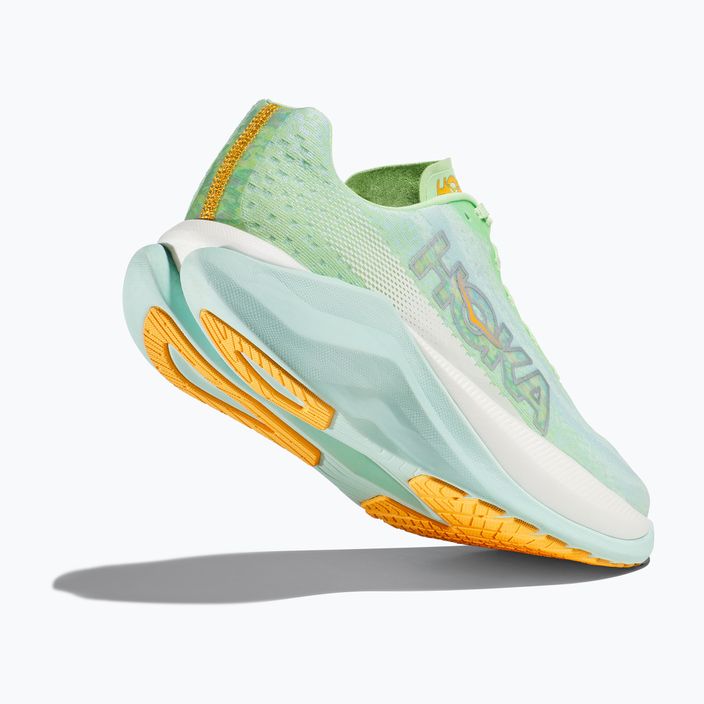 Women's running shoes HOKA Mach X lime glow/sunlit ocean 18