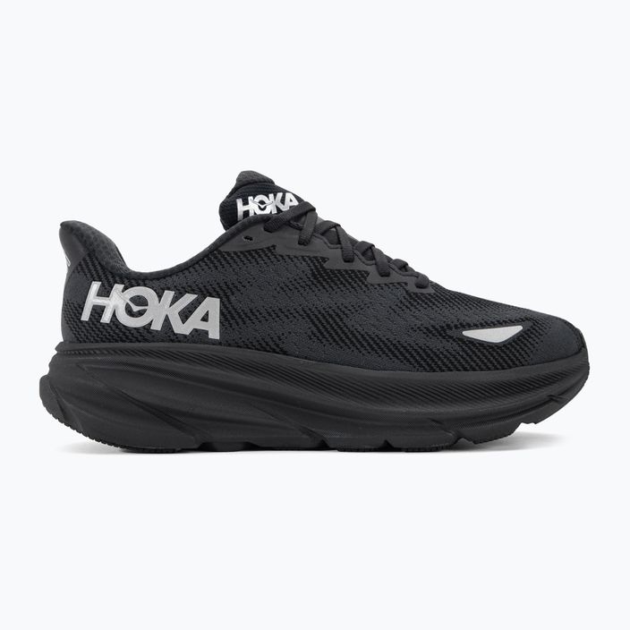Men's running shoes HOKA Clifton 9 GTX black/black 2