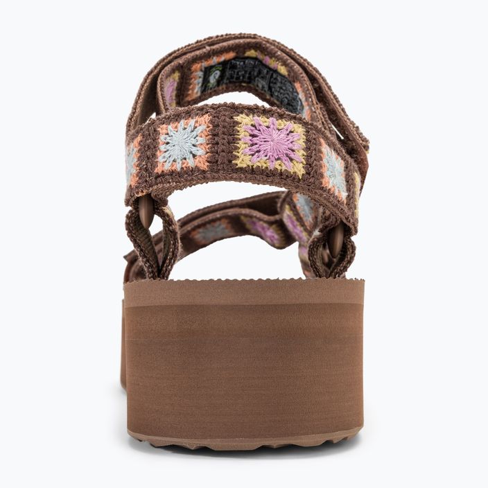 Women's Teva Flatform Universal Crochet unwind sandals 6