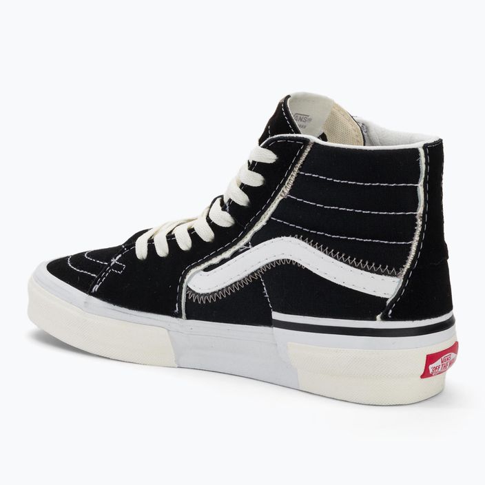 Vans SK8-Hi Reconstruct black/true white shoes 3