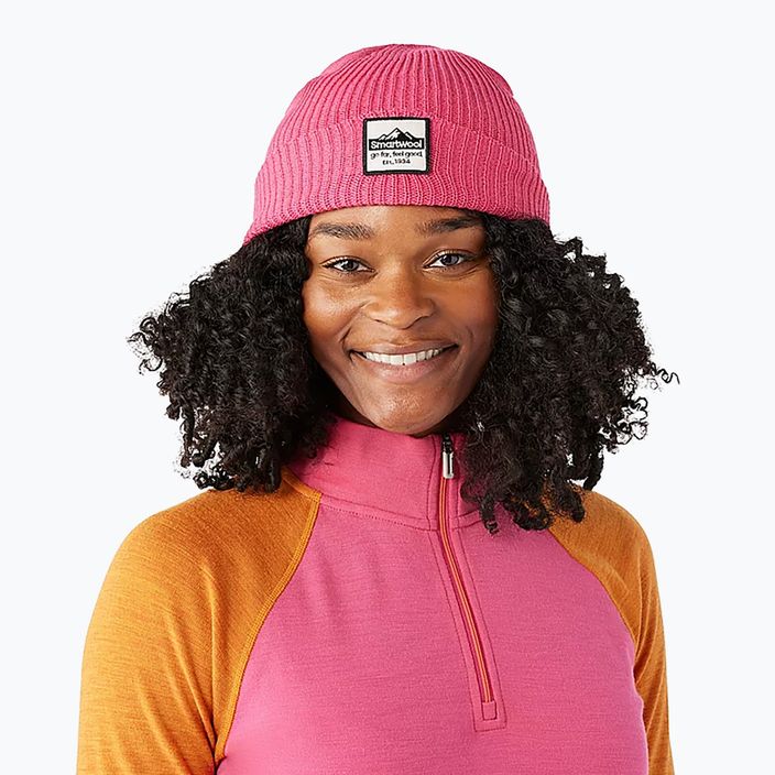 Smartwool winter beanie Smartwool Patch power pink 7