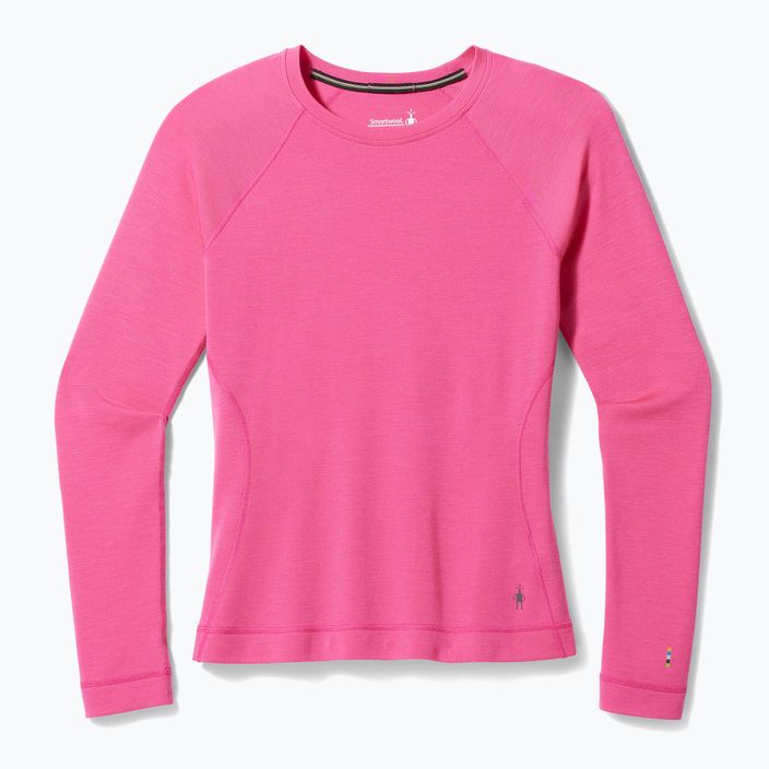 Women's Smartwool Merino 250 Baselayer Crew boxed power pink thermal T-shirt 6