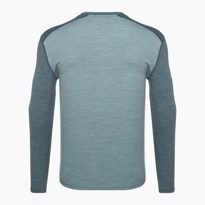 Men's Smartwool Merino 250 Baselayer Crew Boxed pewter blue-lead thermal T-shirt 4