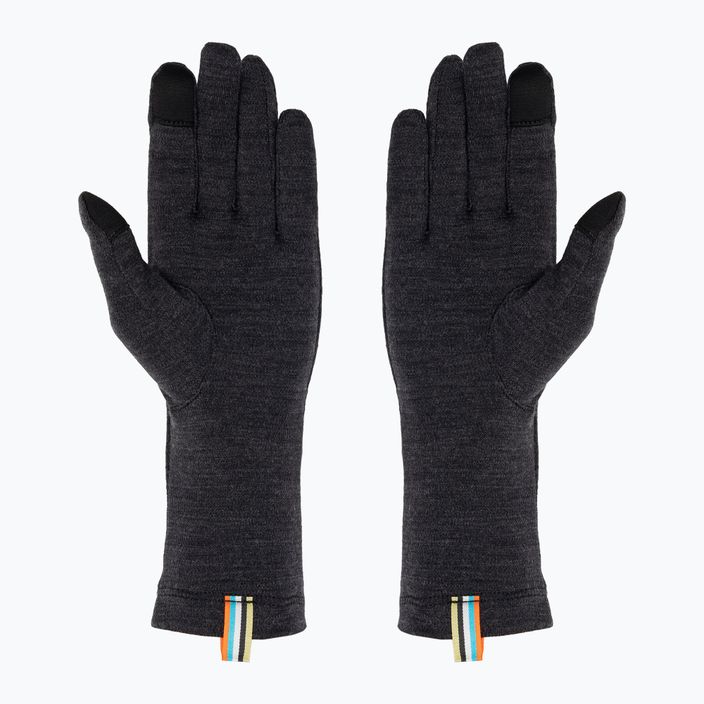Smartwool Thermal Merino charcoal heather trekking gloves 2