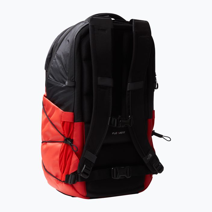 The North Face Borealis 28 l fiery red dip dye large print/black hiking backpack 2