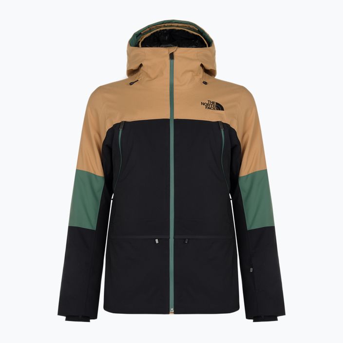 Men's ski jacket The North Face Zarre black/almond butter/black 9