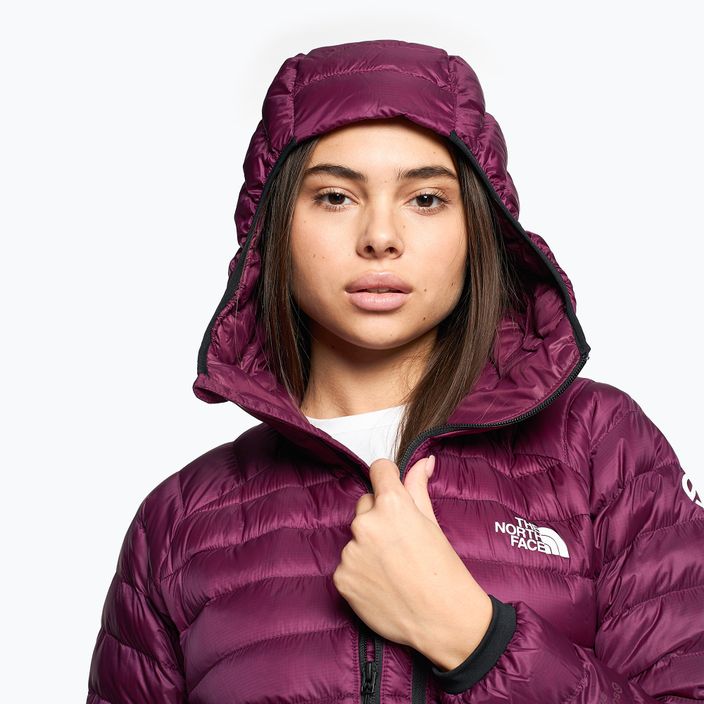 Women's winter jacket The North Face Summit Breithorn Hoodie boysenberry 3