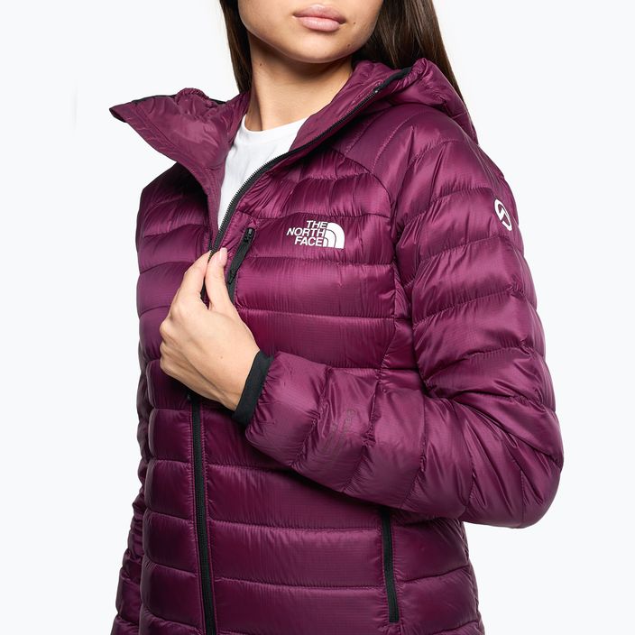 Women's winter jacket The North Face Summit Breithorn Hoodie boysenberry 4