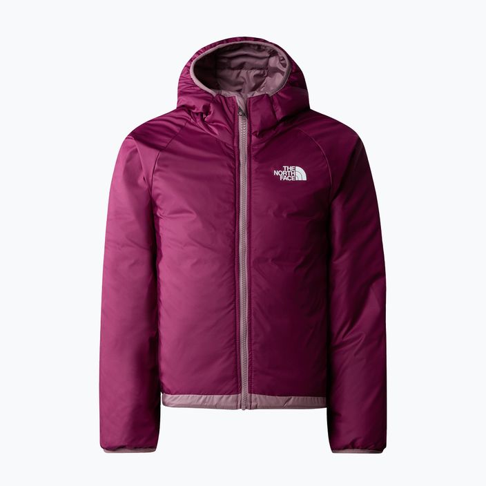The North Face Reversible Perrito fawn grey/boysenberry children's winter jacket 2
