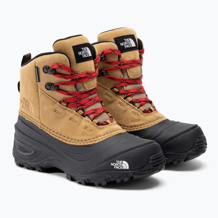 The North Face Chilkat V Lace almond butter/black children's trekking boot 4