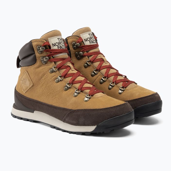Men's trekking boots The North Face Back To Berkeley IV Leather WP almond butter/demitasse brown 4