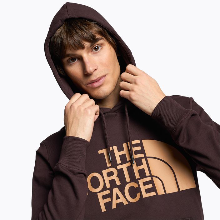 Men's The North Face Standard Hoodie coal brown/almond butter sweatshirt 3