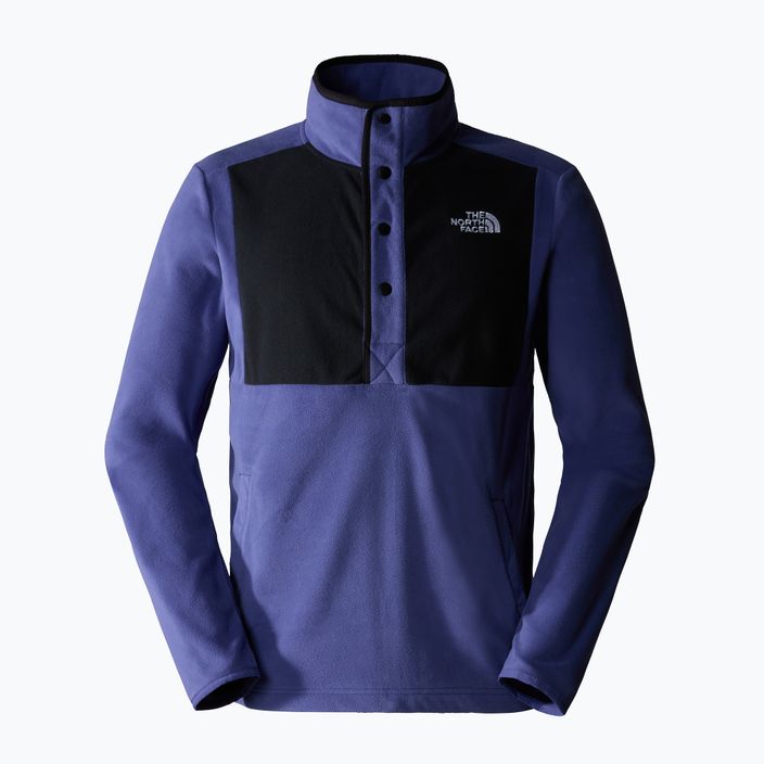 Men's fleece sweatshirt The North Face Homesafe Snap Neck Fleece Pullover cave blue/black 4