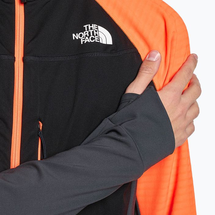 Men's softshell jacket The North Face Dawn Turn Softshell Fz black/shocking orange/asphalt grey 3