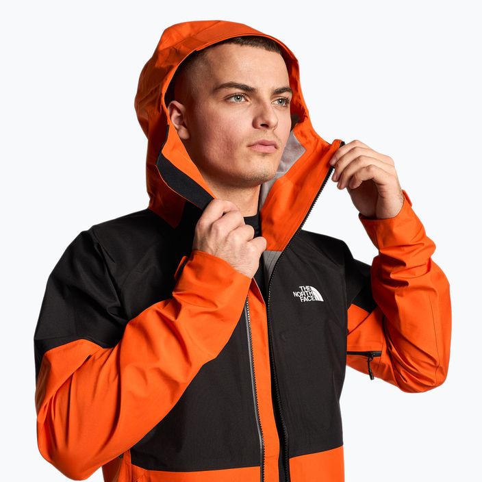 Men's softshell jacket The North Face Jazzi Gtx red orange/black 5