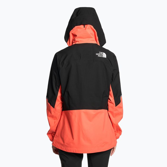 Women's softshell jacket The North Face Jazzi Gtx radiant orange/black 2