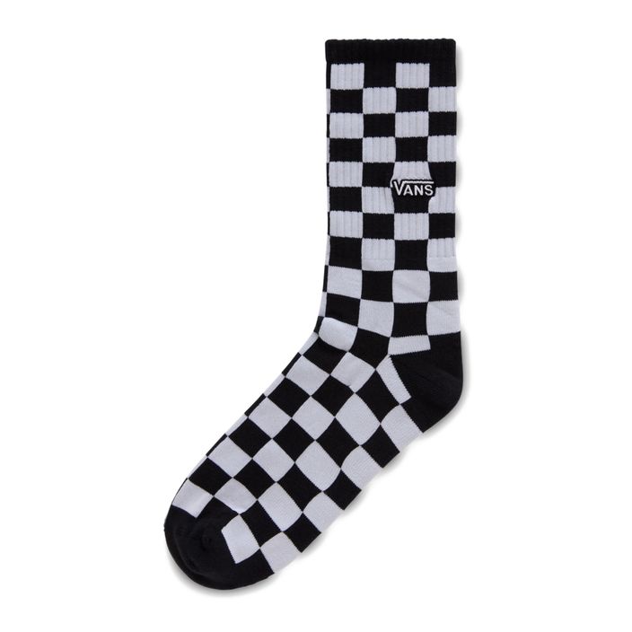 Men's Vans Checkerboard Crew black/white socks 2