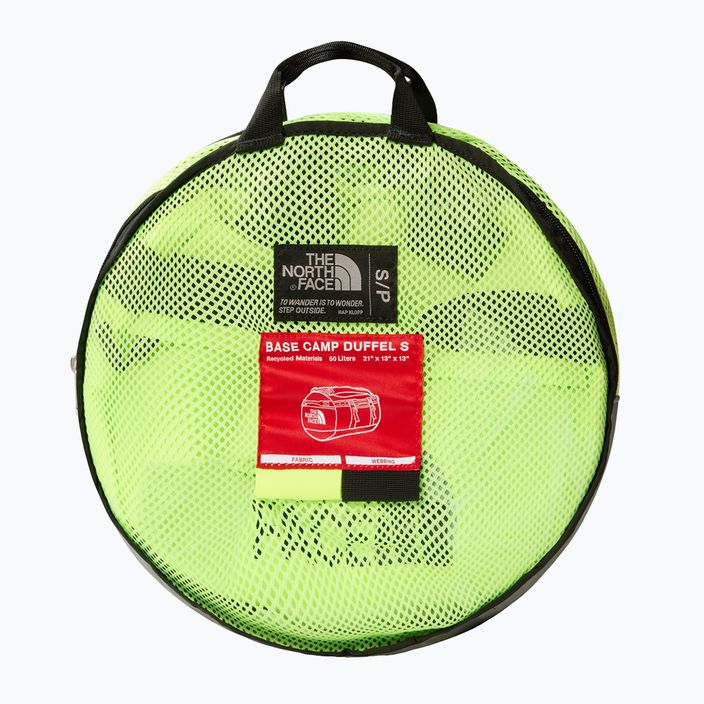 The North Face Base Camp Duffel S 50 l safety green/black travel bag 2