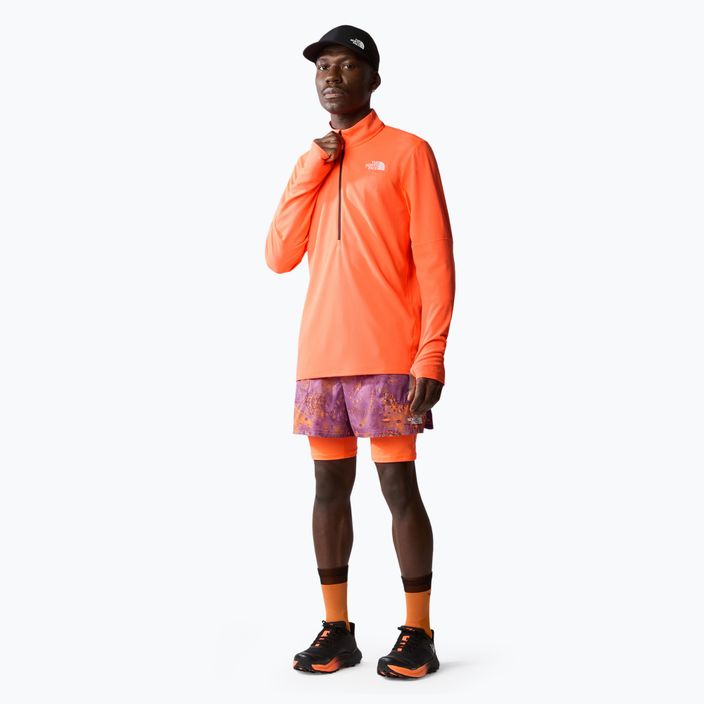 Men's running sweatshirt The North Face Sunriser 1/4 Zip vivid flame 2