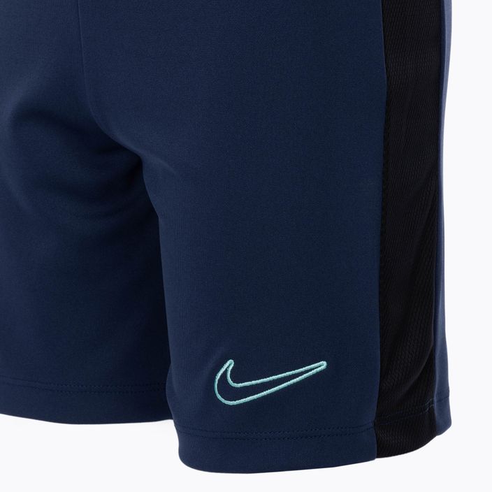 Nike Dri-Fit Academy23 midnight navy/black/hyper turquoise children's football shorts 3