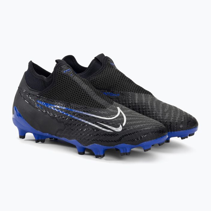 Nike Phantom GX Academy DF FG/MG black/chrome/hyper royal football boots 4