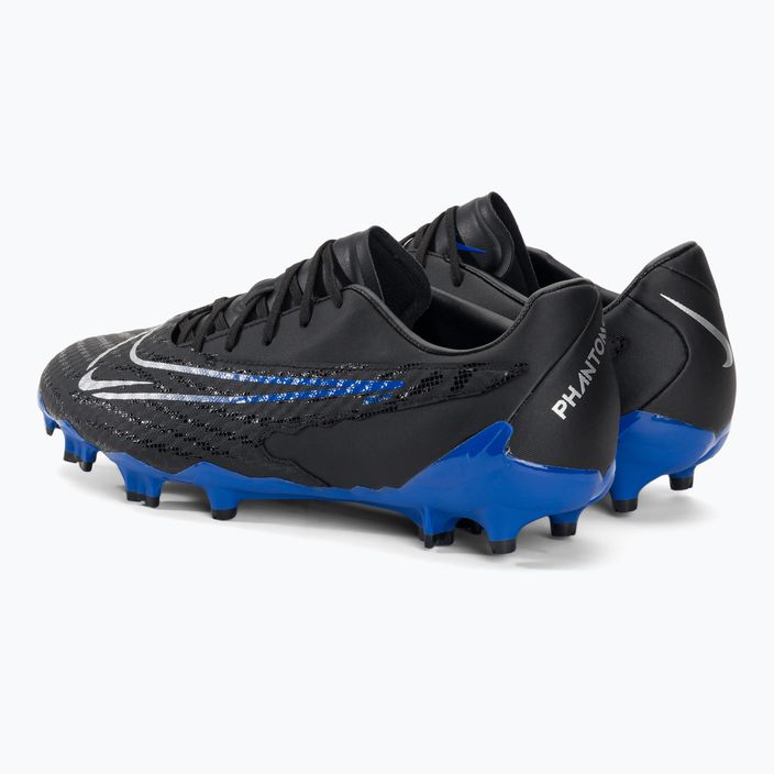 Nike Phantom GX Academy FG/MG black/chrome/hyper royal football boots 3
