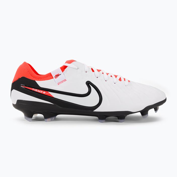 Nike Tiempo Legend 10 Pro FG white/black/bright crimson football boots 2