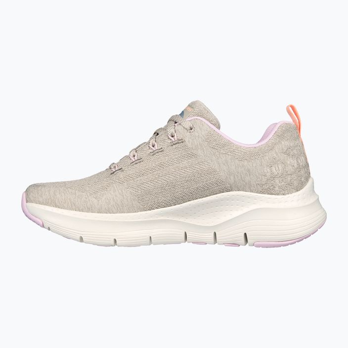 Women's training shoes SKECHERS Arch Fit Comfy Wave taupe/multi 9