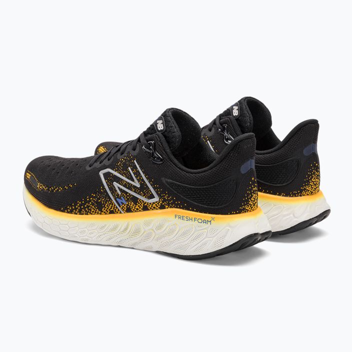 New Balance 1080V12 black / yellow men's running shoes 3