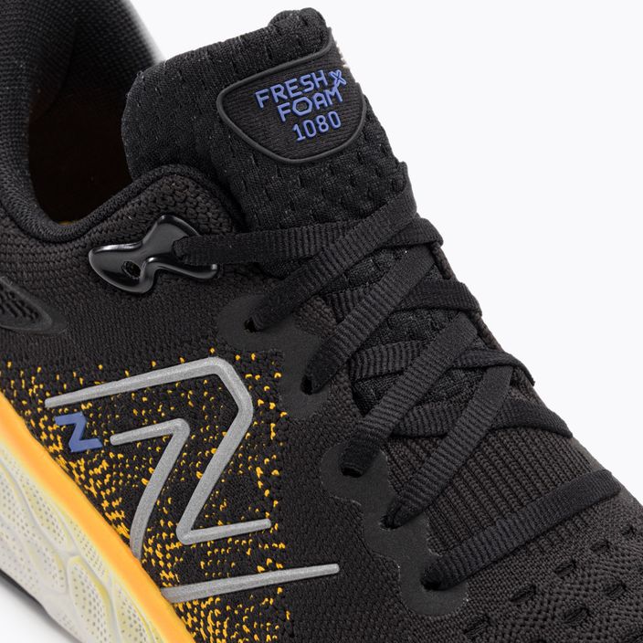 New Balance 1080V12 black / yellow men's running shoes 8