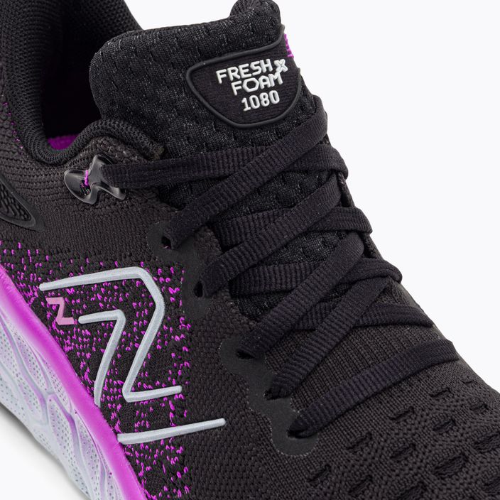 New Balance Fresh Foam 1080 v12 black/purple women's running shoes 8